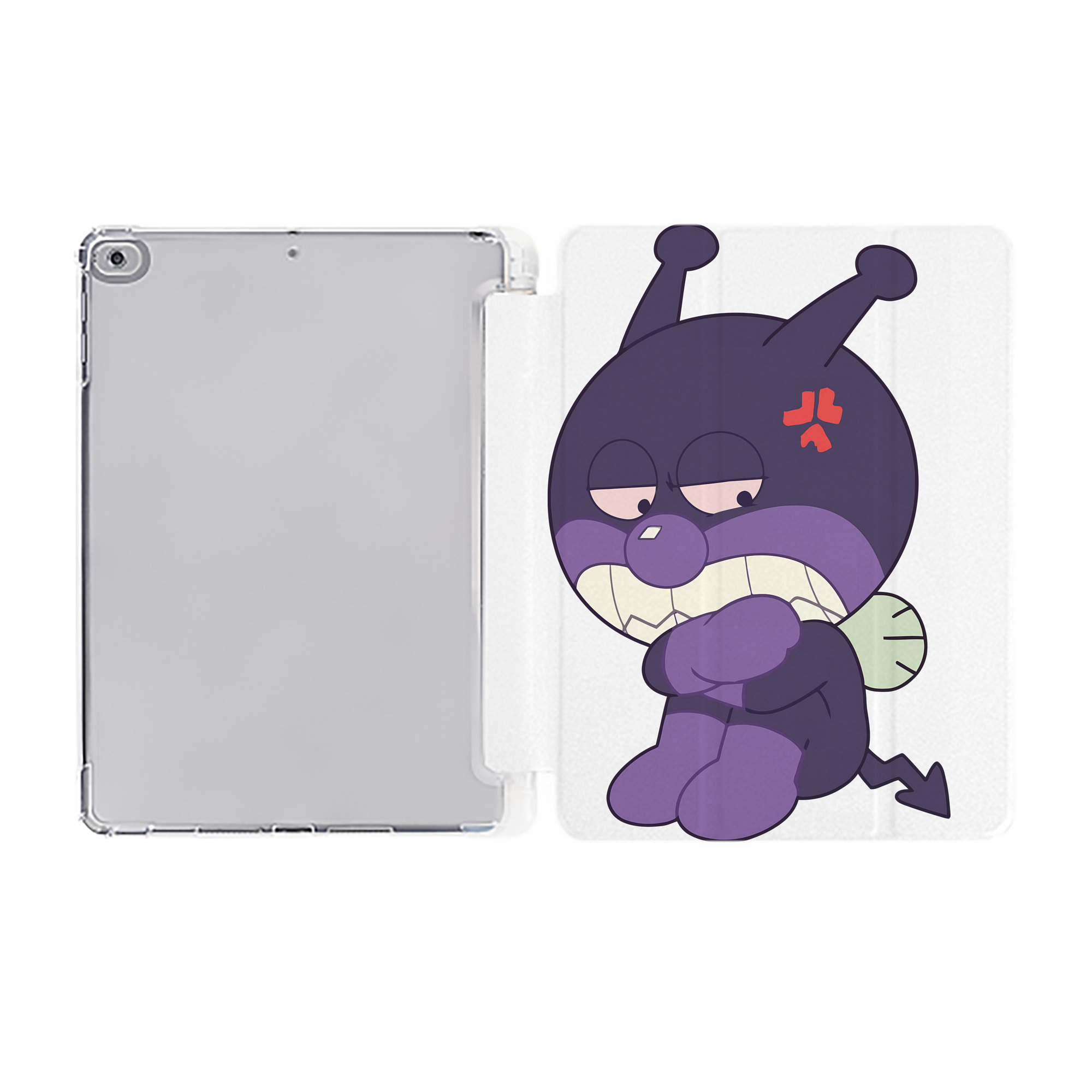 （画像用） アンパンマン Anpanman IPad ケース ペン収納付き 三つ折りスタンド PUレザー×シリコン 対応機種9.5/10.5/10.9インチ
